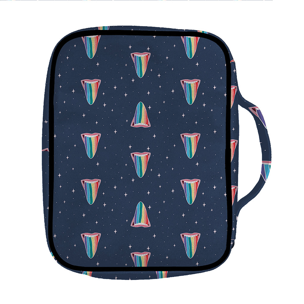 Gay Pride Tongue Pattern Print Front Pocket Bible Bag