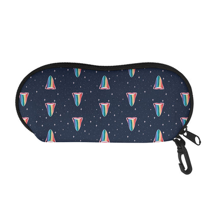 Gay Pride Tongue Pattern Print Glasses Case