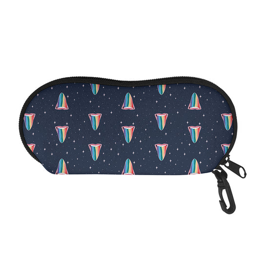 Gay Pride Tongue Pattern Print Glasses Case
