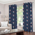 Gay Pride Tongue Pattern Print Grommet Curtains
