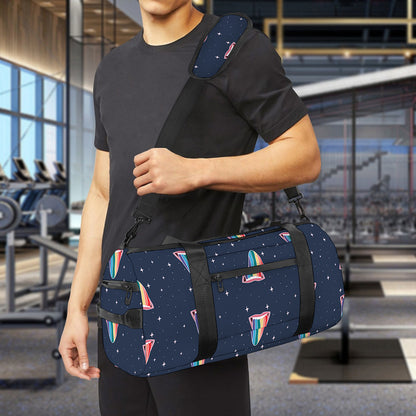 Gay Pride Tongue Pattern Print Gym Bag