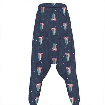 Gay Pride Tongue Pattern Print Hammer Pants