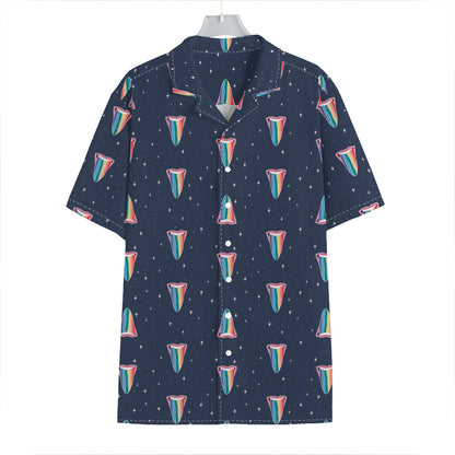 Gay Pride Tongue Pattern Print Hawaiian Shirt