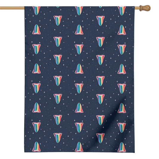 Gay Pride Tongue Pattern Print House Flag