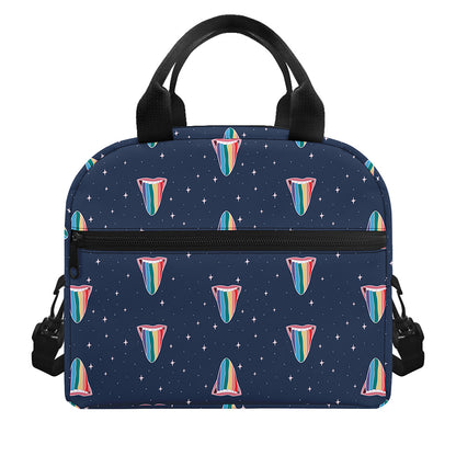 Gay Pride Tongue Pattern Print Insulated Lunch Bag