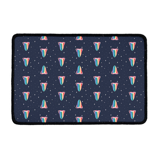 Gay Pride Tongue Pattern Print Kitchen Mat