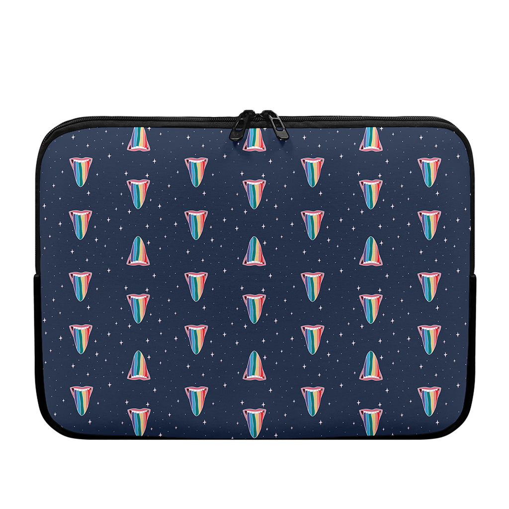 Gay Pride Tongue Pattern Print Laptop Sleeve
