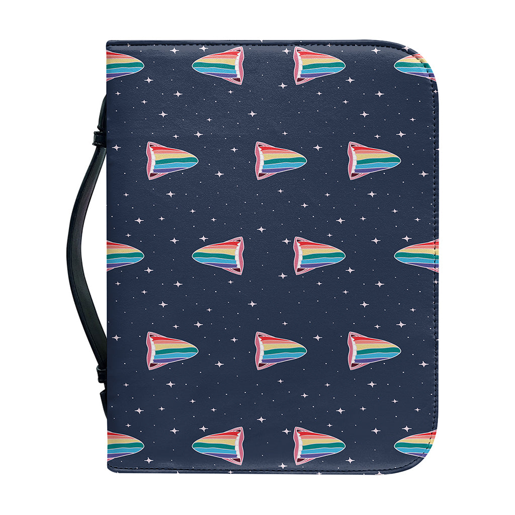 Gay Pride Tongue Pattern Print Leather Bible Cover