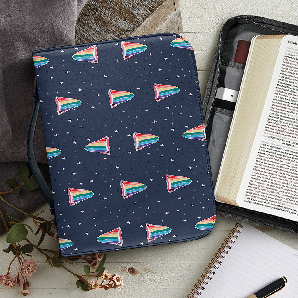 Gay Pride Tongue Pattern Print Leather Bible Cover