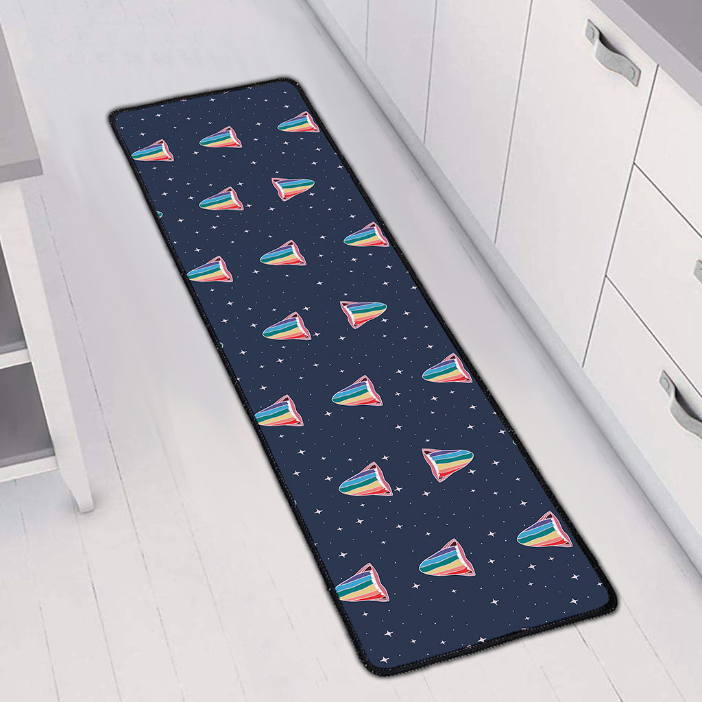 Gay Pride Tongue Pattern Print Long Kitchen Mat