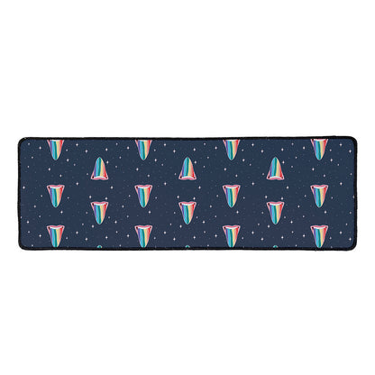 Gay Pride Tongue Pattern Print Long Kitchen Mat