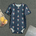 Gay Pride Tongue Pattern Print Men's Bodysuit