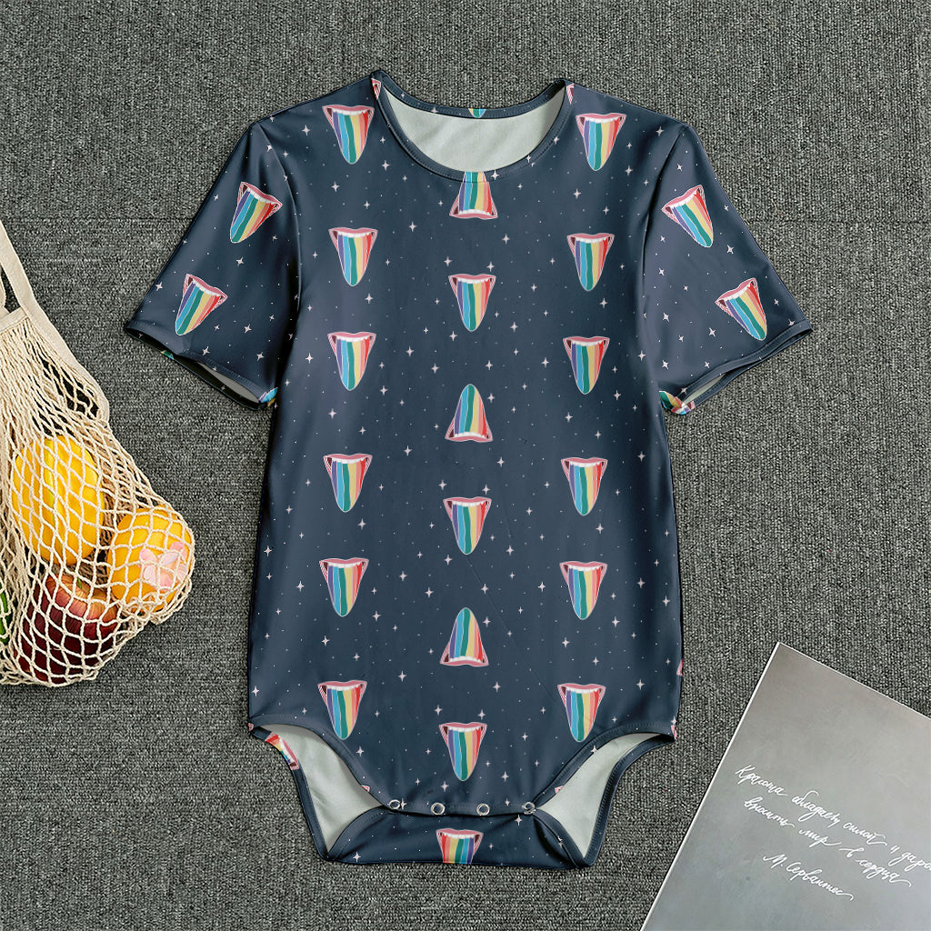 Gay Pride Tongue Pattern Print Men's Bodysuit