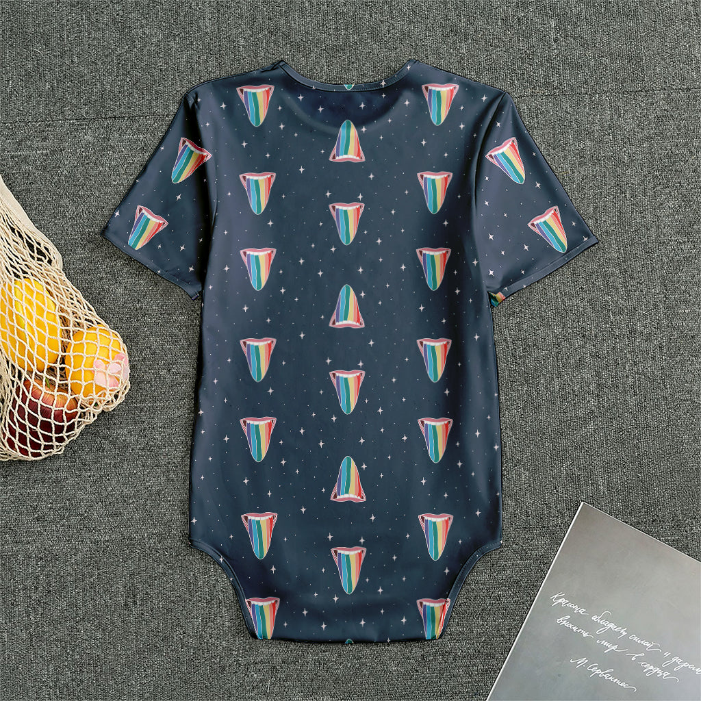 Gay Pride Tongue Pattern Print Men's Bodysuit