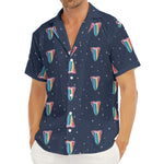 Gay Pride Tongue Pattern Print Men's Deep V-Neck Shirt