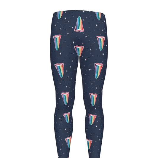 Gay Pride Tongue Pattern Print Men's leggings