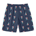 Gay Pride Tongue Pattern Print Men's Swim Trunks