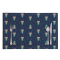Gay Pride Tongue Pattern Print Placemat