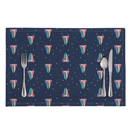 Gay Pride Tongue Pattern Print Placemat