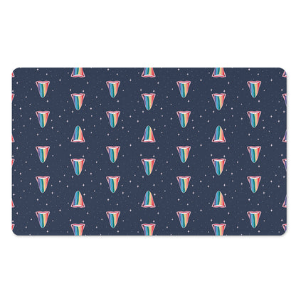 Gay Pride Tongue Pattern Print Polyester Doormat