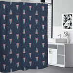 Gay Pride Tongue Pattern Print Premium Shower Curtain