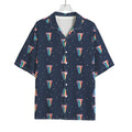 Gay Pride Tongue Pattern Print Rayon Hawaiian Shirt