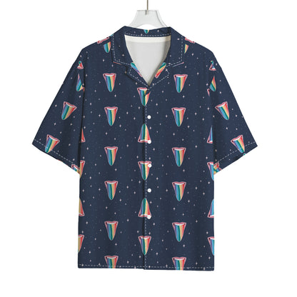 Gay Pride Tongue Pattern Print Rayon Hawaiian Shirt