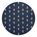 Gay Pride Tongue Pattern Print Round Blanket