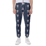 Gay Pride Tongue Pattern Print Scuba Joggers