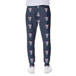 Gay Pride Tongue Pattern Print Scuba Joggers