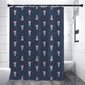 Gay Pride Tongue Pattern Print Shower Curtain