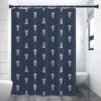 Gay Pride Tongue Pattern Print Shower Curtain