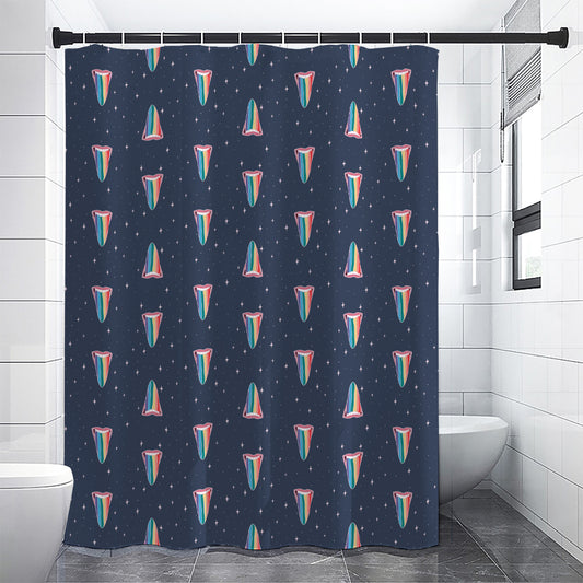 Gay Pride Tongue Pattern Print Shower Curtain