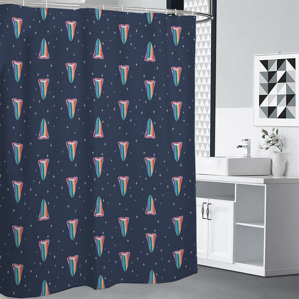 Gay Pride Tongue Pattern Print Shower Curtain