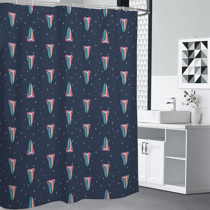Gay Pride Tongue Pattern Print Shower Curtain