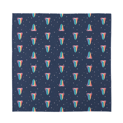 Gay Pride Tongue Pattern Print Silk Bandana
