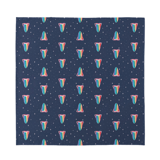 Gay Pride Tongue Pattern Print Silk Bandana