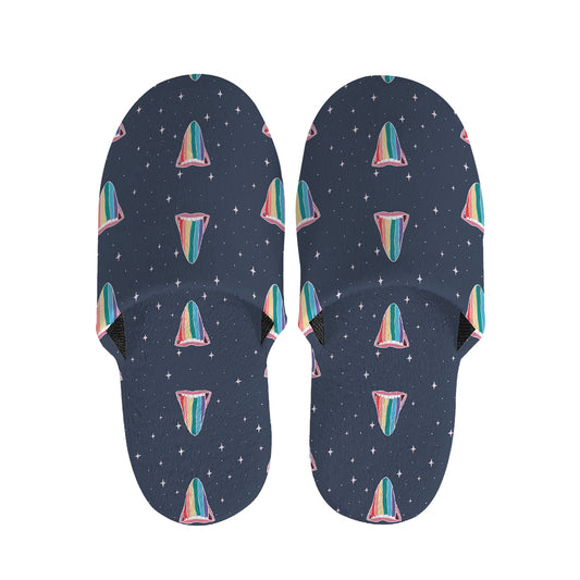Gay Pride Tongue Pattern Print Slippers