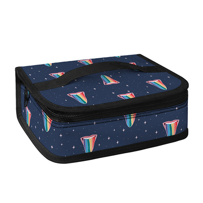 Gay Pride Tongue Pattern Print Small Lunch Bag