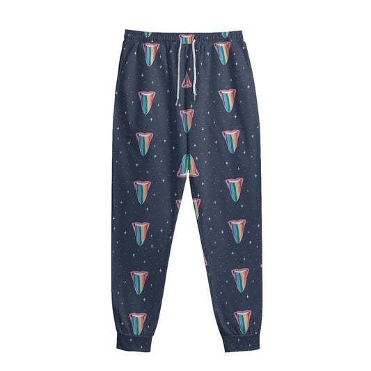 Gay Pride Tongue Pattern Print Sweatpants