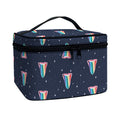 Gay Pride Tongue Pattern Print Travel Makeup Bag