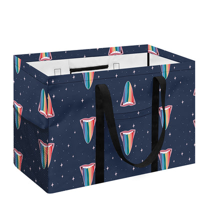 Gay Pride Tongue Pattern Print Utility Tote Bag