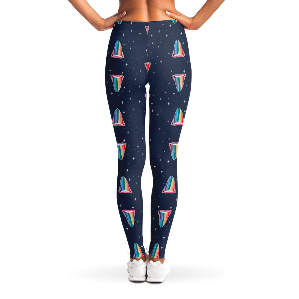 Gay Pride Tongue Pattern Print Women's Leggings