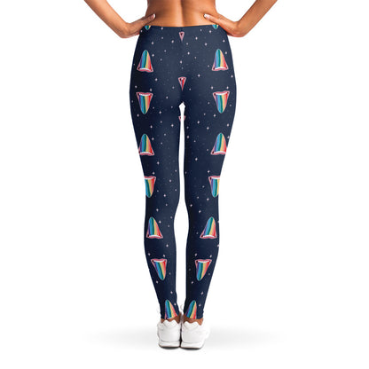 Gay Pride Tongue Pattern Print Women's Leggings