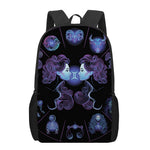 Gemini And Astrological Signs Print 17 Inch Backpack