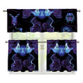 Gemini And Astrological Signs Print 3 Piece Kitchen Curtains