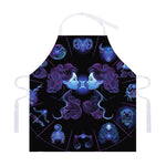 Gemini And Astrological Signs Print Adjustable Apron