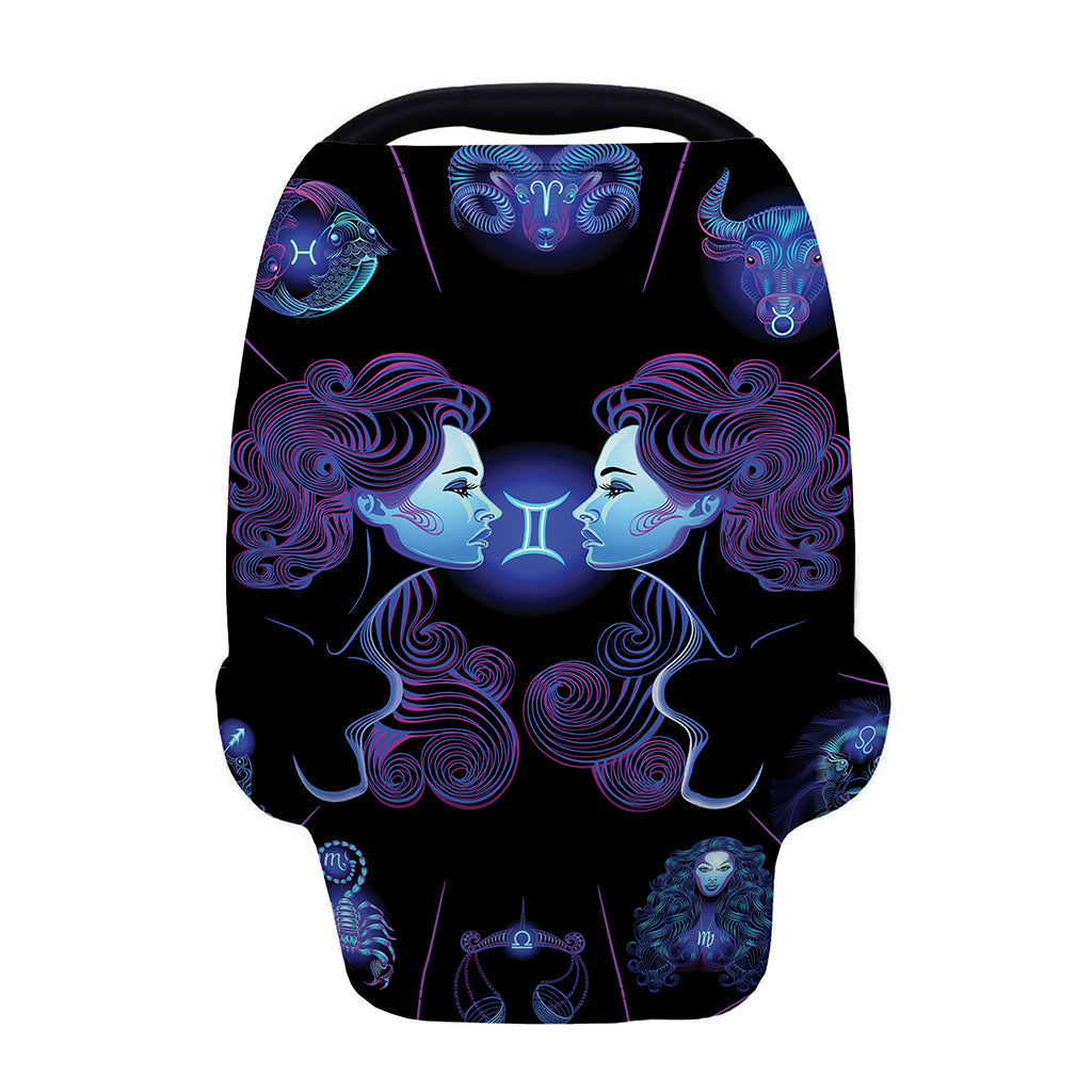 Gemini And Astrological Signs Print Baby Seat Cover