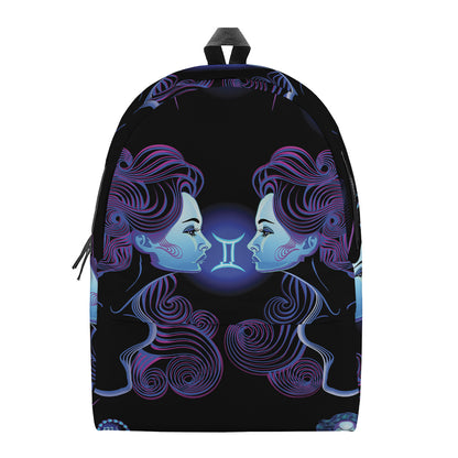 Gemini And Astrological Signs Print Backpack