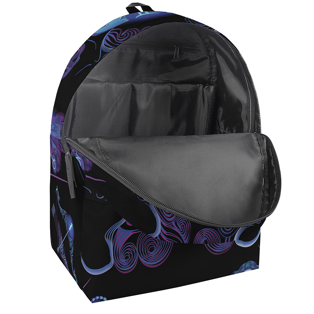 Gemini And Astrological Signs Print Backpack